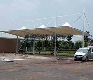 焦作孟州中原內(nèi)配充電站膜結構車棚