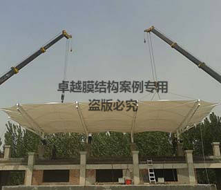 鶴壁市淇縣中學(xué)操場看臺(tái)膜結(jié)構(gòu)