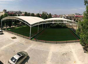 門球場膜結(jié)構(gòu)頂棚/罩棚有哪些優(yōu)點(diǎn)？(圖文)