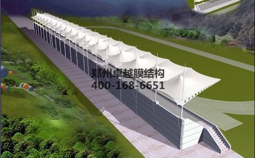 來賓膜結構看臺【來賓學院等】設計施工案例