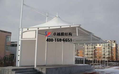 長治<font color='red'>膜結(jié)構(gòu)看臺</font>/觀景臺【長治液壓有限公司等】設(shè)計施工案例