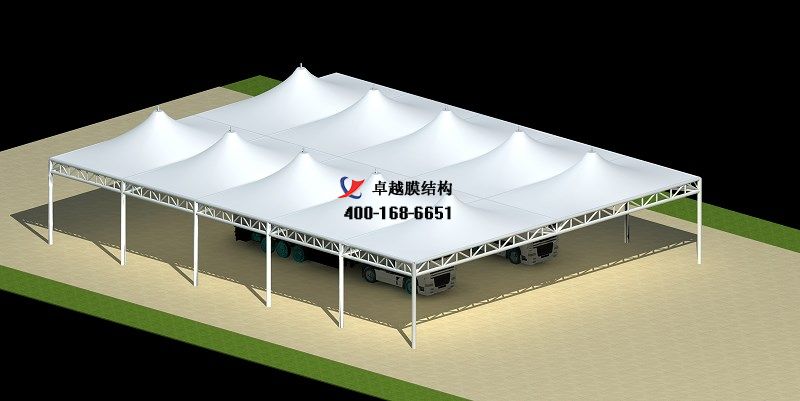 安康<font color='red'>膜結(jié)構(gòu)車(chē)棚</font>【安康集團(tuán)有限公司-停車(chē)棚】設(shè)計(jì)施工案例