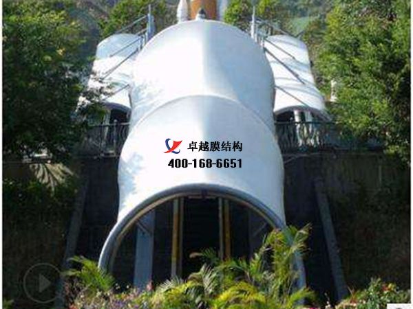 長治膜結構地下車庫出入口【長治金威商貿(mào)集團等】設計施工案例