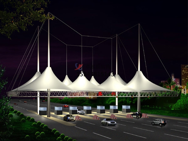 攀枝花高速收費站雨棚【專業(yè)廠家】景觀遮陽棚/服務區(qū)膜結(jié)構(gòu)充電站設計公司