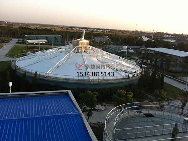 十堰市污水池反封閉罩棚設計施工、案例圖片 ?