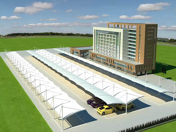 魏縣<font color='red'>膜結(jié)構(gòu)停車(chē)棚</font>【充電站雨棚】