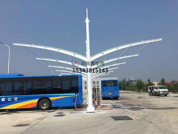南部膜結(jié)構(gòu)【充電站防雨篷】停車棚設計安裝