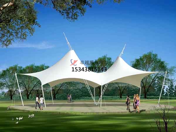 商丘商業(yè)廣場<font color='red'>張拉膜結(jié)構(gòu)</font>景觀棚/雨棚設(shè)計搭建