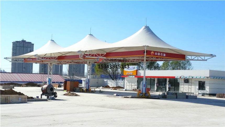 通遼加油站罩棚施工/加氣站雨棚設(shè)計(jì)安裝/充電站生產(chǎn)廠家