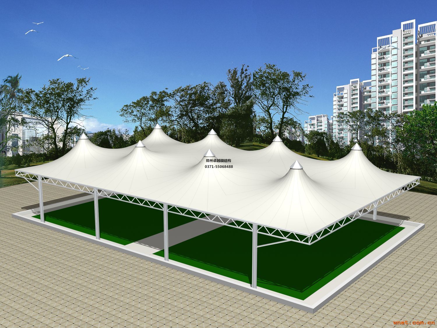 長治市張拉膜看臺【長治市第二中學等】專業(yè)生產廠家