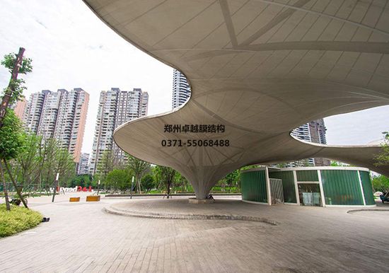 德州膜結(jié)構(gòu)地下車庫入口【施工案例】
